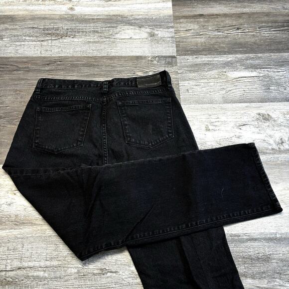 LRL Lauren Jeans Co. Ralph Lauren Black Womens‎ 10 Classic Straight Leg Jeans - Picture 1 of 14